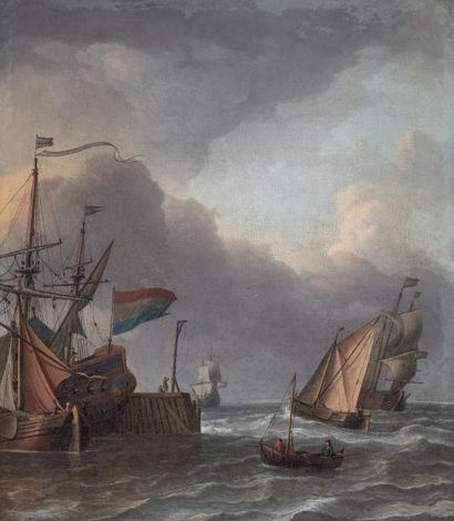 null Aernout SMIT

(Amsterdam 1641/42 - 1710)

L’entrée d’un port

Toile

73,5 x...