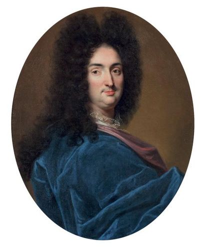 null Ecole FRANCAISE vers 1690, entourage de Hyacinthe RIGAUD

Portrait d’un élégant...