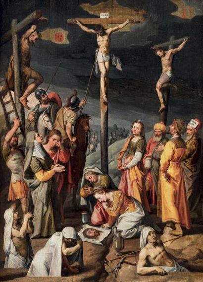 null Pieter Pieterszoon AERTSEN

(Amsterdam 1540 - 1603)

La crucifixion

Panneau

95...