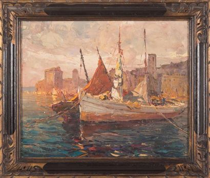 null Louis BONAMICI (1878-1966)

Vieux Port.

Huile sur toile.

Signée en bas à gauche.

36...