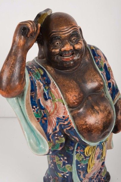 null Statuette de Hotei en céramique émaillée



Japon, XIX-XXe siècle



H : 45...