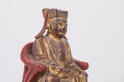 null Ensemble de trois personnages et un dignitaire en bois?

Chine; XIXème siècle?

H...