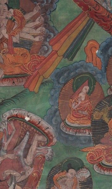 null Mandala de Mahapratisara

Tibet, XIXème siècle

Encre et couleur sur toile

Au...