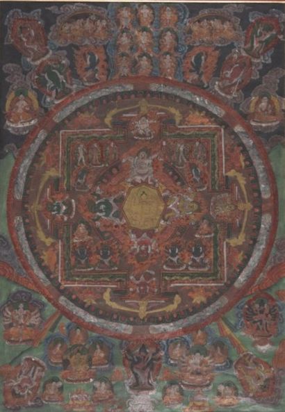 null Mandala de Mahapratisara

Tibet, XIXème siècle

Encre et couleur sur toile

Au...
