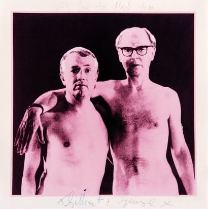 GILBERT & GEORGE (né 1942 / né en 1943) Autoportrait, 1993. Tirage couleur sur papier...