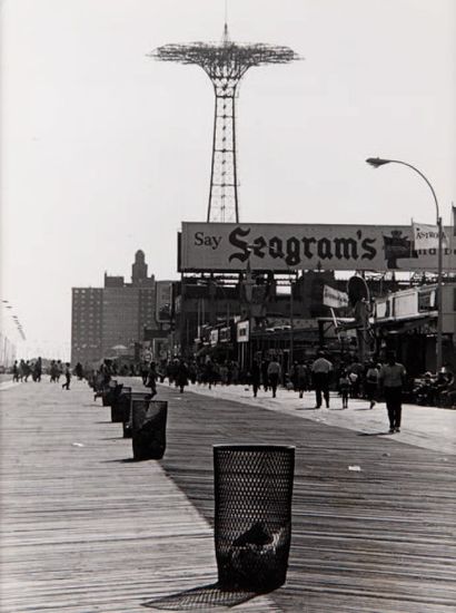 ANONYME Front de Mer, Atlantic City , vers 1960. Tirage argentique d'époque sur paper...