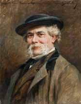 Marius BARTHALOT (1861-?) Portrait du peintre François Simon. Huile sur toile. Signée...