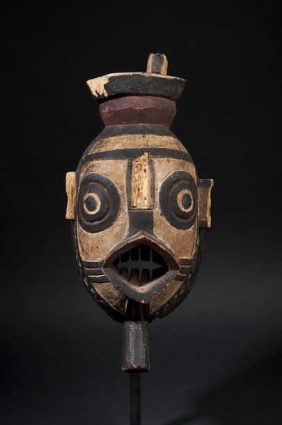 Gourounsi Nuna (Burkina Faso) Masque de rite de fertilité (acc.) H. : 37 cm