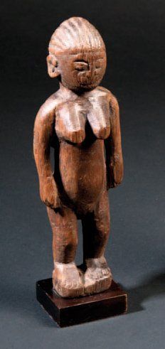 Ewe (Togo) Petit fétiche féminin. H. : 20 cm