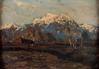null MAKOVSKY Alexandre Vladimirovitch (1869-1924)

Paysage de montagne

Huile sur...