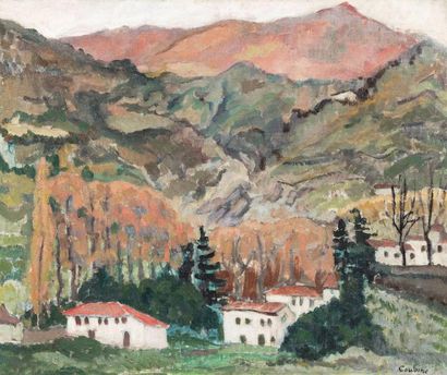 null OTHON COUBINE

(Boskovice 1883 - Marseille 1969)

Village en montagne

Huile...