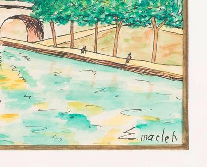null ÉLISÉE MACLET (1881-1962)

Bord de Seine à l’Ile St Louis

signé ‘E. maclet’...