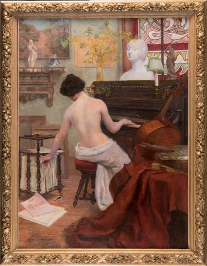 null MARCEL POURET (1870-?)

La pianiste

signé et daté ‘Marcel Pouret 1912’ (en...