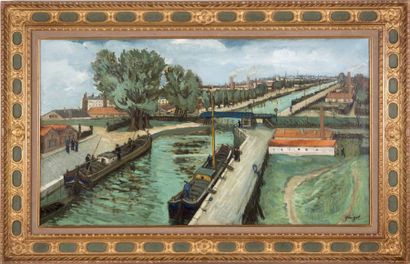 null ALPHONSE QUIZET (1885-1955)

Paris, le canal Saint-Martin

signé ‘Quizet’ (en...