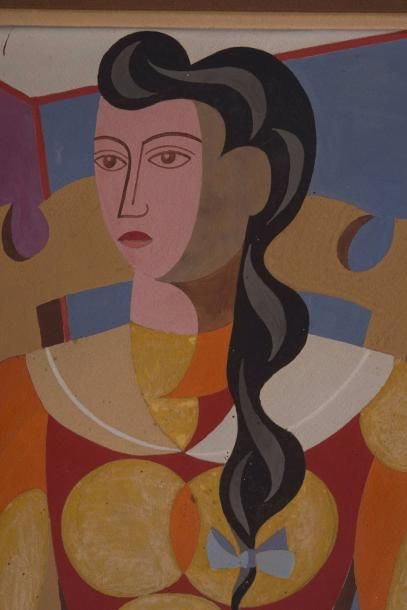 null LÉON GISCHIA (1903-1991)

Portrait de femme

signé et daté ‘GISCHIA 44.’ (en...