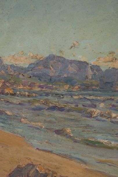 null ADOLPHE LOUIS GAUSSEN (1871-1954)
Bord de mer à Marseille
signé ‘A. L. Gaussen’...