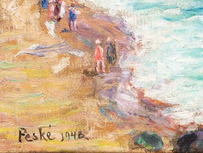 null JEAN PESKE (Golta 1870 - Le Mans 1949)

La plage, Saint-Pierre-Quiberon

Peint...