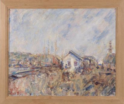 Paul KRON (1869-1936) Les Martigues 

Huile sur toile?Signée en bas à gauche 58 x...