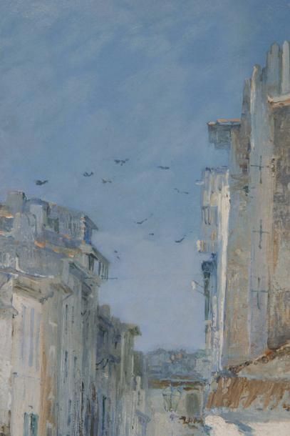 François MAURY (1861-1933) Marseille canal de la douane, 1899 

Huile sur toile?Signée...