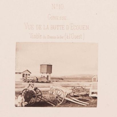 EDOUARD BALDUS (1813-1889) Chemin de fer du Nord. Ligne de Paris à Compiègne par...