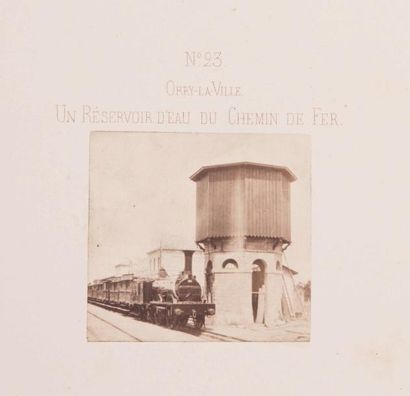 EDOUARD BALDUS (1813-1889) Chemin de fer du Nord. Ligne de Paris à Compiègne par...