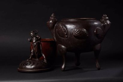 null Brûle-parfum tripode Japon - Fin Epoque Edo (1603 - 1868)



 Fer à patine brune...
