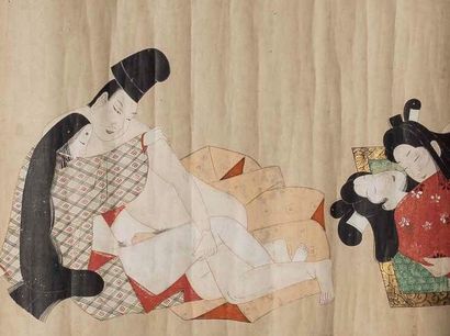 null Encre polychrome sur papier

JAPON - Epoque MEIJI (1868 - 1912)

Shunga, six...