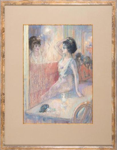 AUGUSTE BROUET (1872-1941) Auguste BROUET (1872-1941)

Le reflet

Pastel sur papier

Signé...