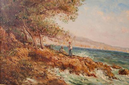 Louis NATTERO (1870-1915) Louis NATTERO (1870-1915)

Pêcheurs en bord de côte

Huile...
