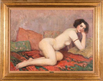 Alfred LOMBARD (1884-1973) Alfred LOMBARD (1884-1973)

Femme allongée

Huile sur...