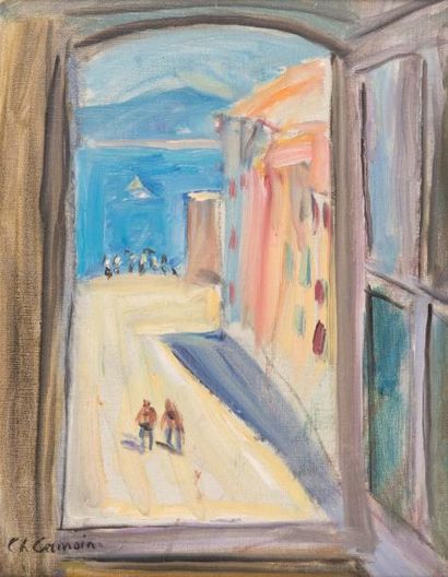 Charles CAMOIN (1879-1965) Charles CAMOIN (1879-1965)

Vue de Toulon par la fenêtre

Huile... Gazette Drouot