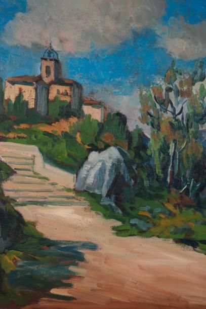 Jean GUINDON (1883-1976) Jean GUINDON (1883-1976)

Paysage de Toscane

Huile sur...