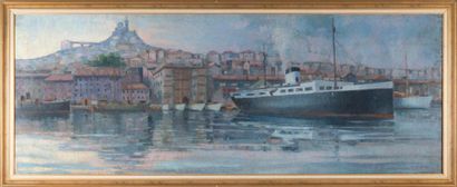 Augustin CARRERA (1878-1952) Augustin CARRERA (1878-1952)

Le Vieux Port de Marseille

Huile...