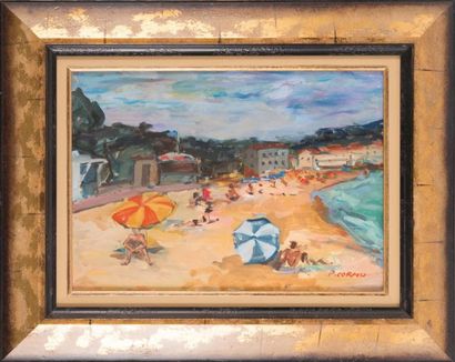 Pierre CORNU (1895-1996) Pierre CORNU (1895-1996)

Scène de plage

Huile sur toile

Signée...