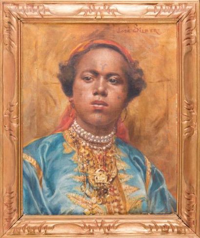 SILBERT José (1862-1939) SILBERT José (1862-1939)

Portrait d'une Mauresque du Sud...