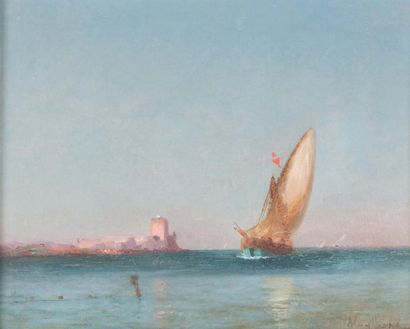 ANDRE MAGLIONE (1838-1923) André MAGLIONE (1838-1923)

Navire en mer

Huile sur toile

Signée...
