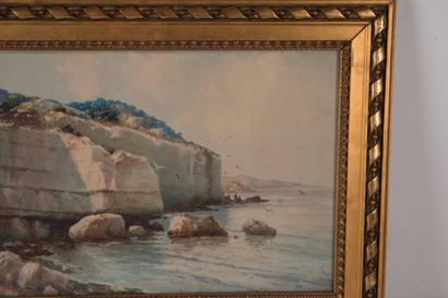 Auguste MARTIN (1828-1910) Auguste MARTIN (1828-1910)

Bord de côte

Aquarelle sur...