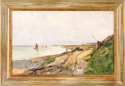 Alfred CASILE (1848-1909) Alfred CASILE (1848-1909)

Bord de côte

Huile sur toile

Signée...