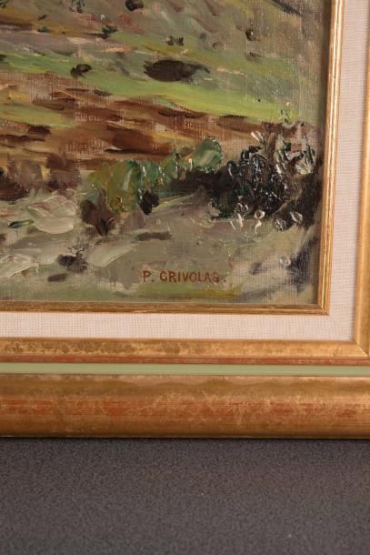 Pierre GRIVOLAS (1823-1906) Pierre GRIVOLAS (1823-1906)

Le chasseur et son chien

Huile...