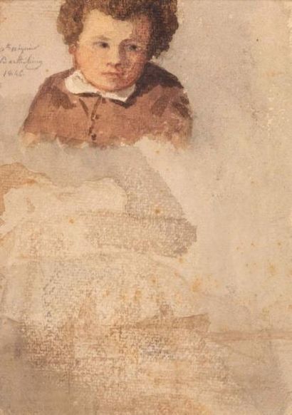 APIQUIEZ (XIX-XX) APIQUIEZ

Scène de pêche ; Enfant, 1846

Aquarelles sur papier

Signées

13...