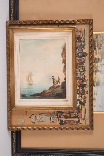 Antoine ROUX (1765-1835) Antoine ROUX (1765-1835)

Vue de bord de mer, 1831

Aquarelle...