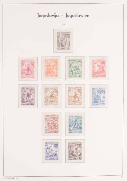 null YOUGOSLAVIE (1944 – 1989) : COLLECTION 

Timbres-poste neufs sans charnière,...
