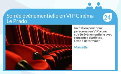 null Soirée évènementielle en VIP, Cinéma Le Prado
Invitation pour deux personnes...