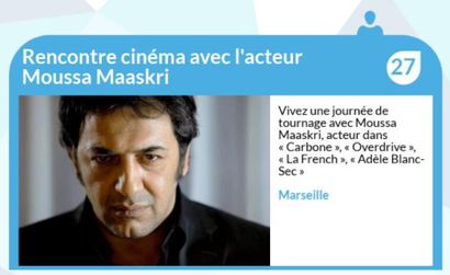 null Rencontre cinéma avec l'acteur Moussa Maaskri
Vivez une journée de tournage...