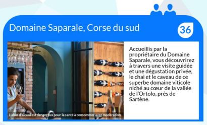 null Domaine Saparale, Corse du sud
Accueillis par la propriétaire du Domaine Saparale,...