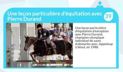 null Une leçon particulière d'équitation avec Pierre Durand
Une leçon particulière...