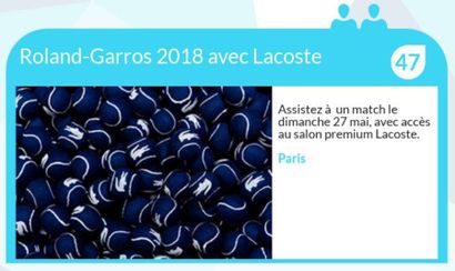 null Roland Garros 2018 avec Lacoste
Assistez à un match le dimanche 27 mai 2018...