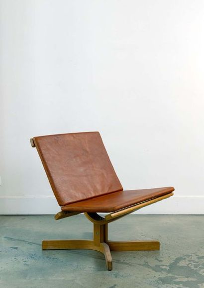 JORGEN HOVELSKOV (1935-2005) Prototype chair

Chauffeuse
vers 1960


Wood nylon and...