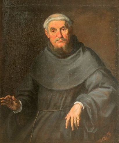 Bernardo STROZZI (Gênes 1581 – Venise 1634) Portrait d’un moine capucin 

Toile
109...