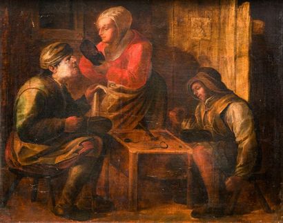 Ecole FLAMANDE du XVIIe siècle,?atelier de Jan van de VINNE, dit le pseudo Van de...